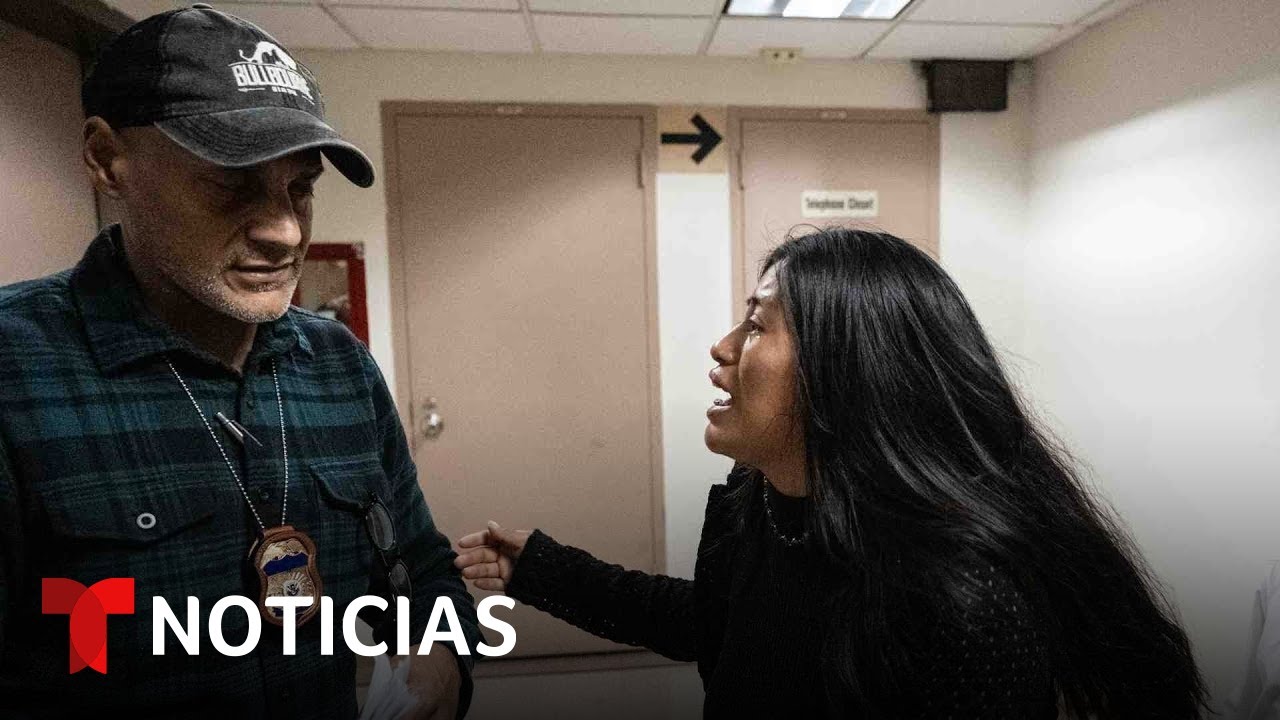 Suspenden a agente de ICE que derribó a una inmigrante ecuatoriana en una corte | Noticias Telemundo