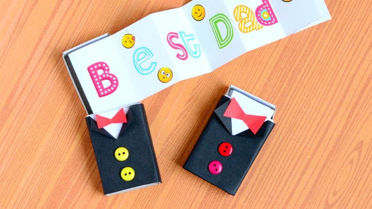 Tuxedo Matchbox Craft  - Father's day craft for kids