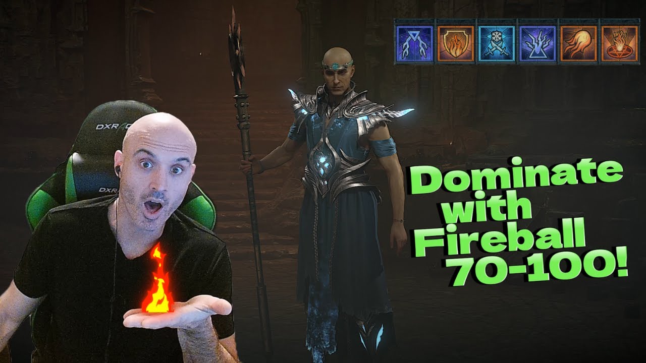 THIS Fireball SORCERER Build is GODLY, LEVEL 70-100 with EASE! Diablo 4 Season 3