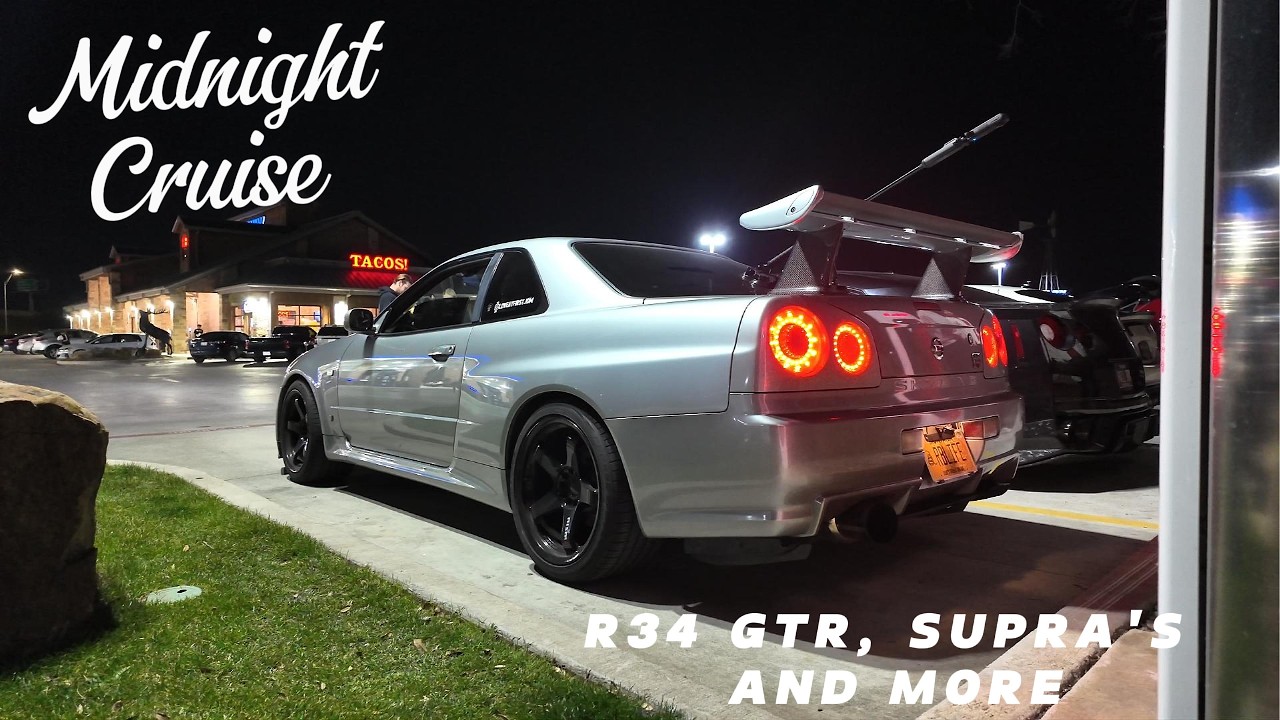 Ночь, когда R34 затмил всех | JDM Midnight Cruise