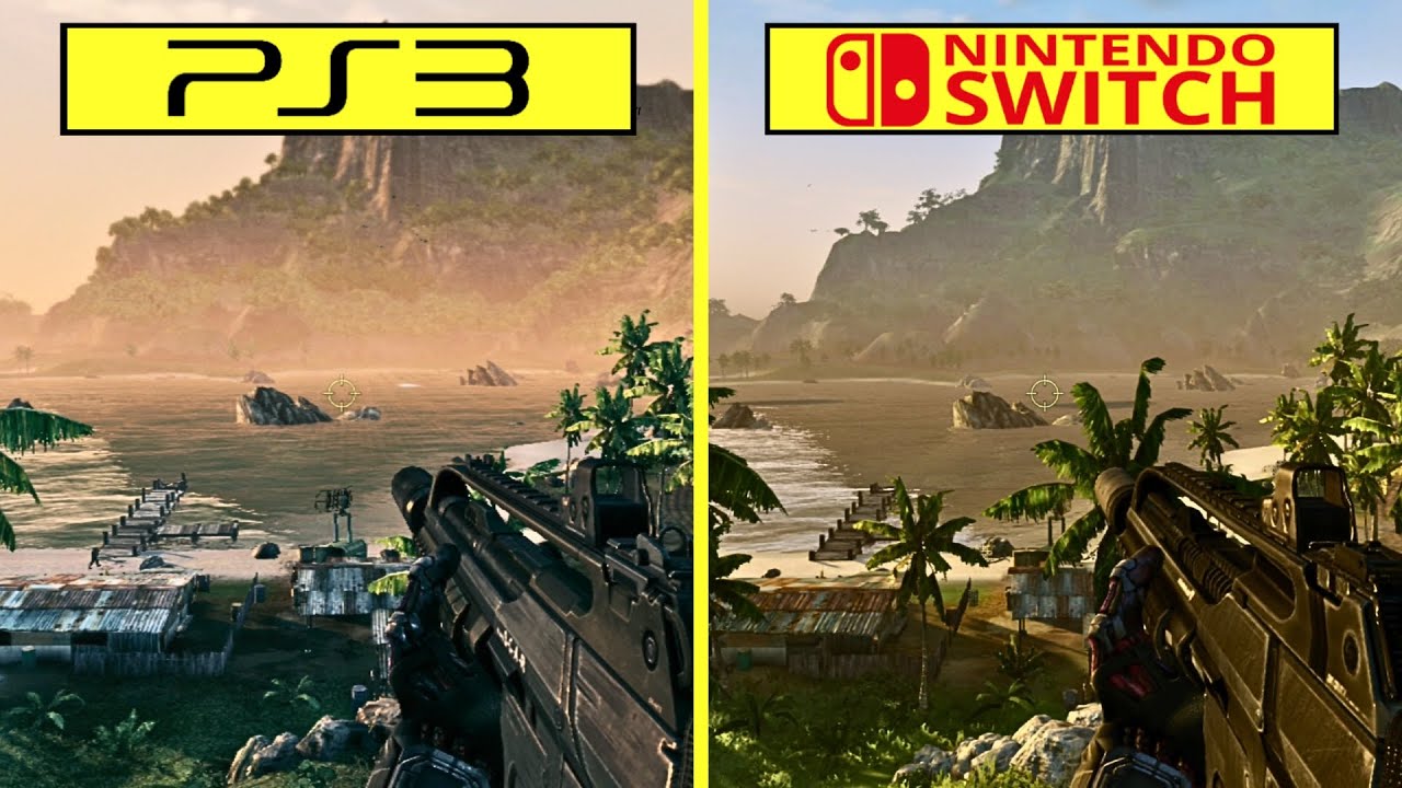 Crysis HD  vs Remastered - PS3 vs Nintendo Switch Graphics Comparison