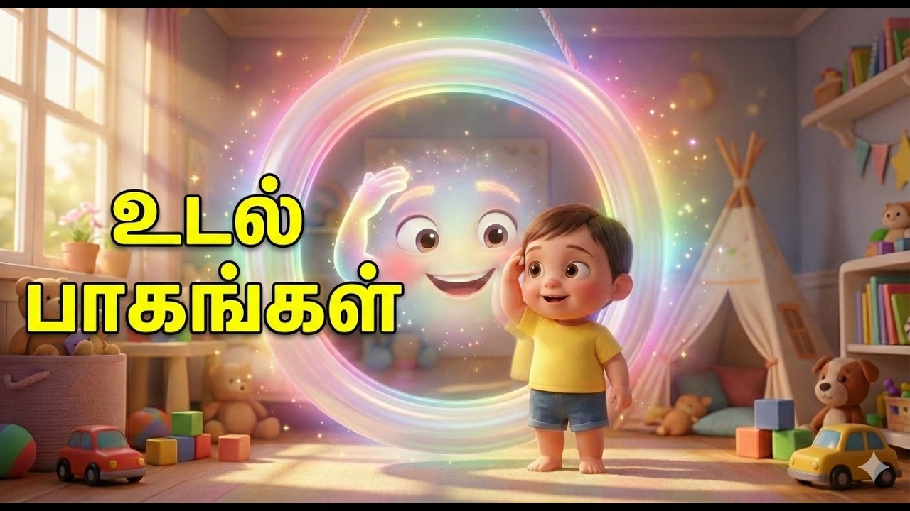 உடல் பாகங்கள் | கண்ணாடி மாயம் – உடல் பாகங்கள் | தமிழ் குழந்தைகள் பாடல்