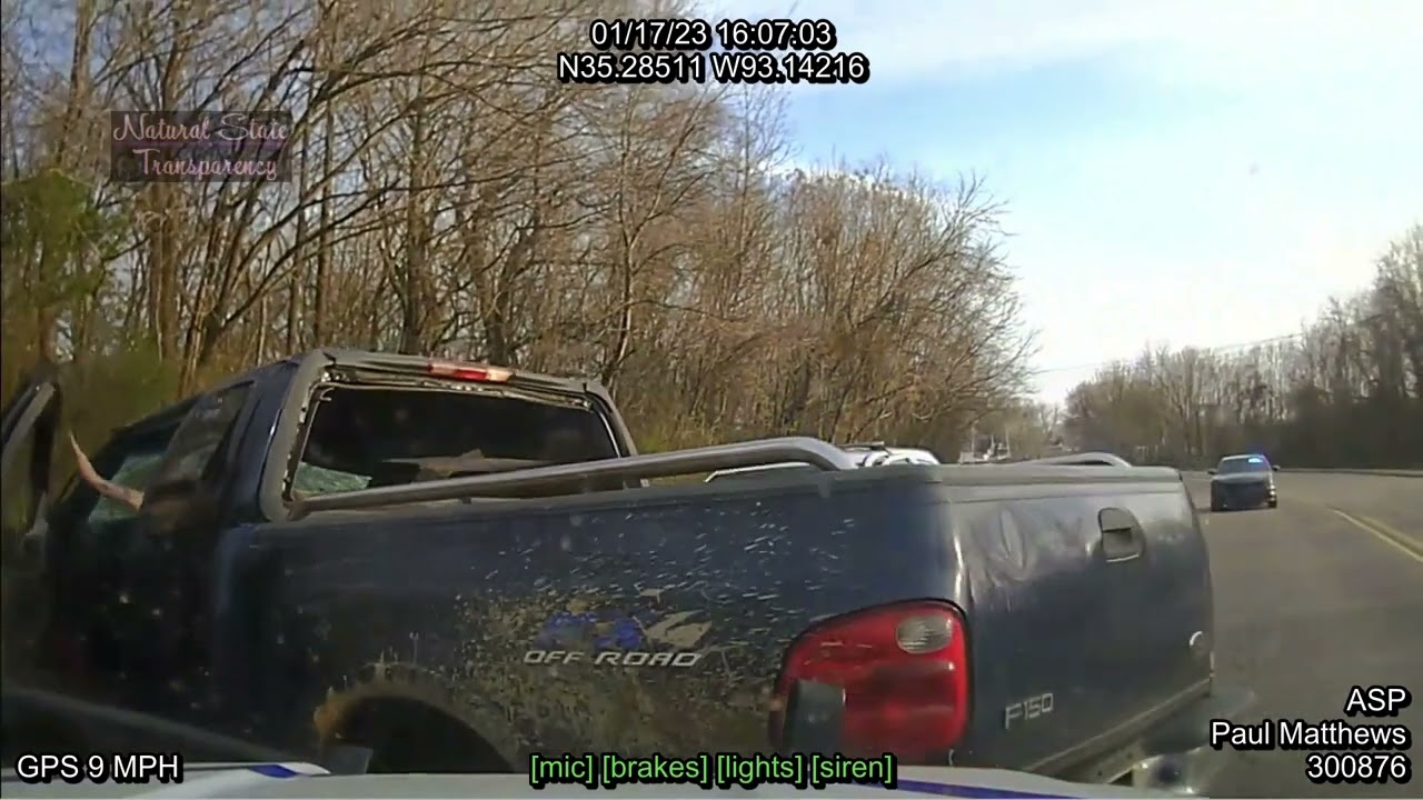 Wild Pursuit PIT Russellville Arkansas Tech Campus Arkansas State Police, Traffic Series Ep. 104