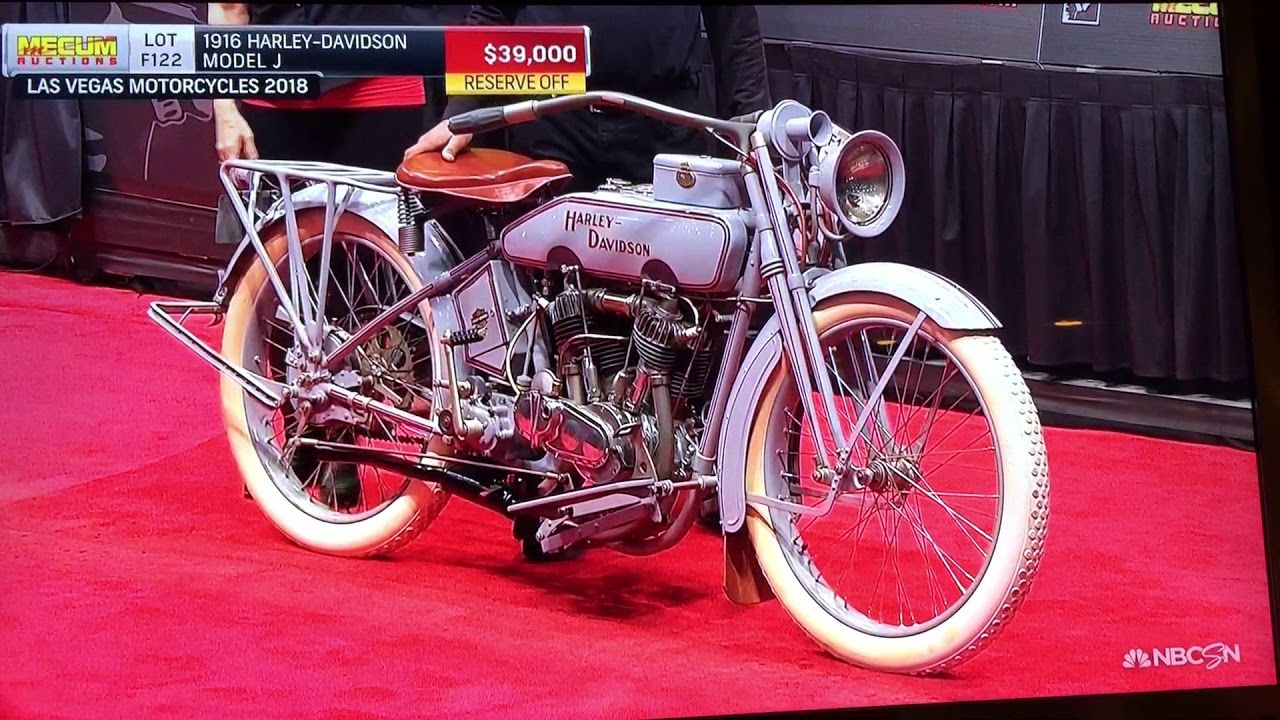 1916 Harley-Davidson Model J Mecum Las Vegas 2018