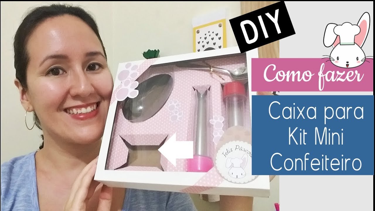 Como fazer Caixa para Kit Mini Confeiteiro - DIY