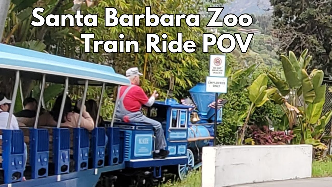 Santa Barbara Zoo Train Ride POV
