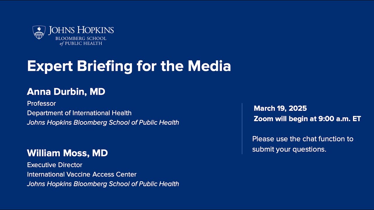 Expert Briefing on Vaccines, Measles | March 19, 2025