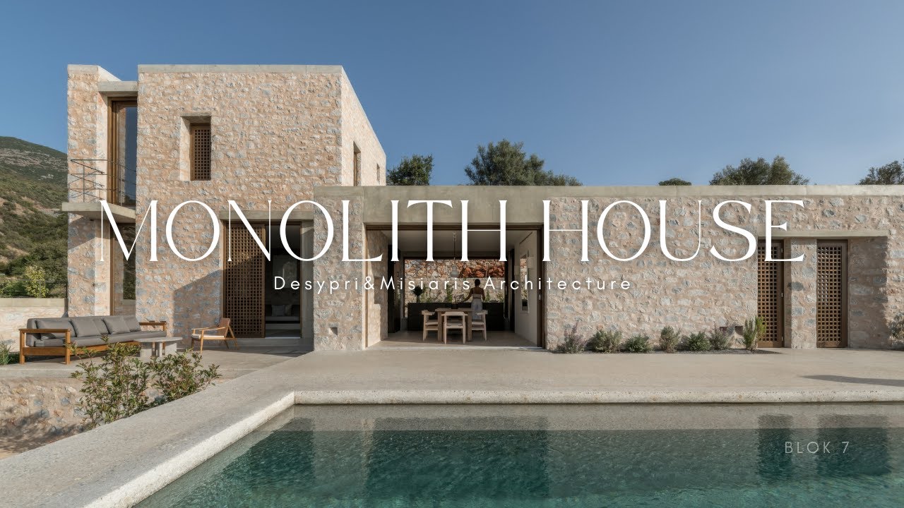 A Modern Tribute to Greece’s Historic Stone Towers | Monolith House