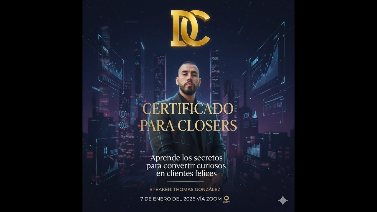 CERTIFICADO PARA CLOSERS DIA 2 / Thomas González