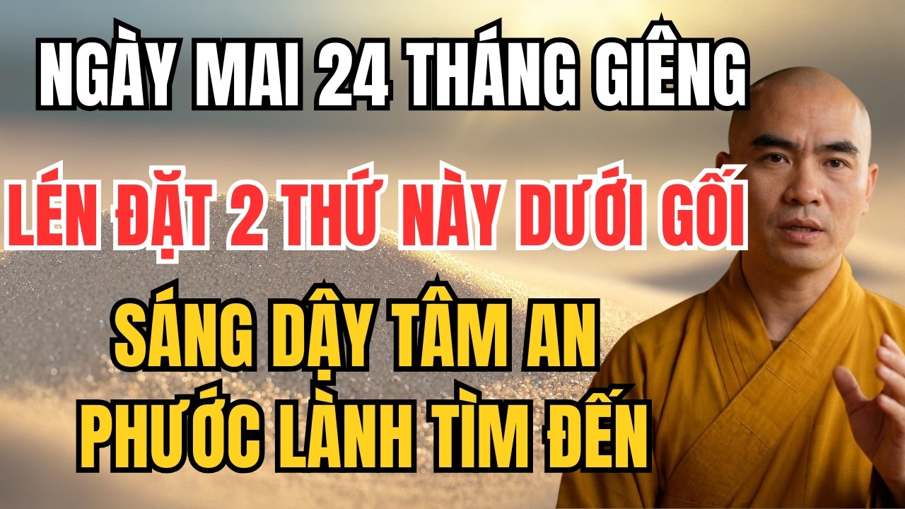 NGÀY MAI 24 THÁNG GIÊNG: LÉN ĐẶT 2 THỨ NÀY DƯỚI GỐI, SÁNG DẬY TÂM AN – PHƯỚC LÀNH TÌM ĐẾN