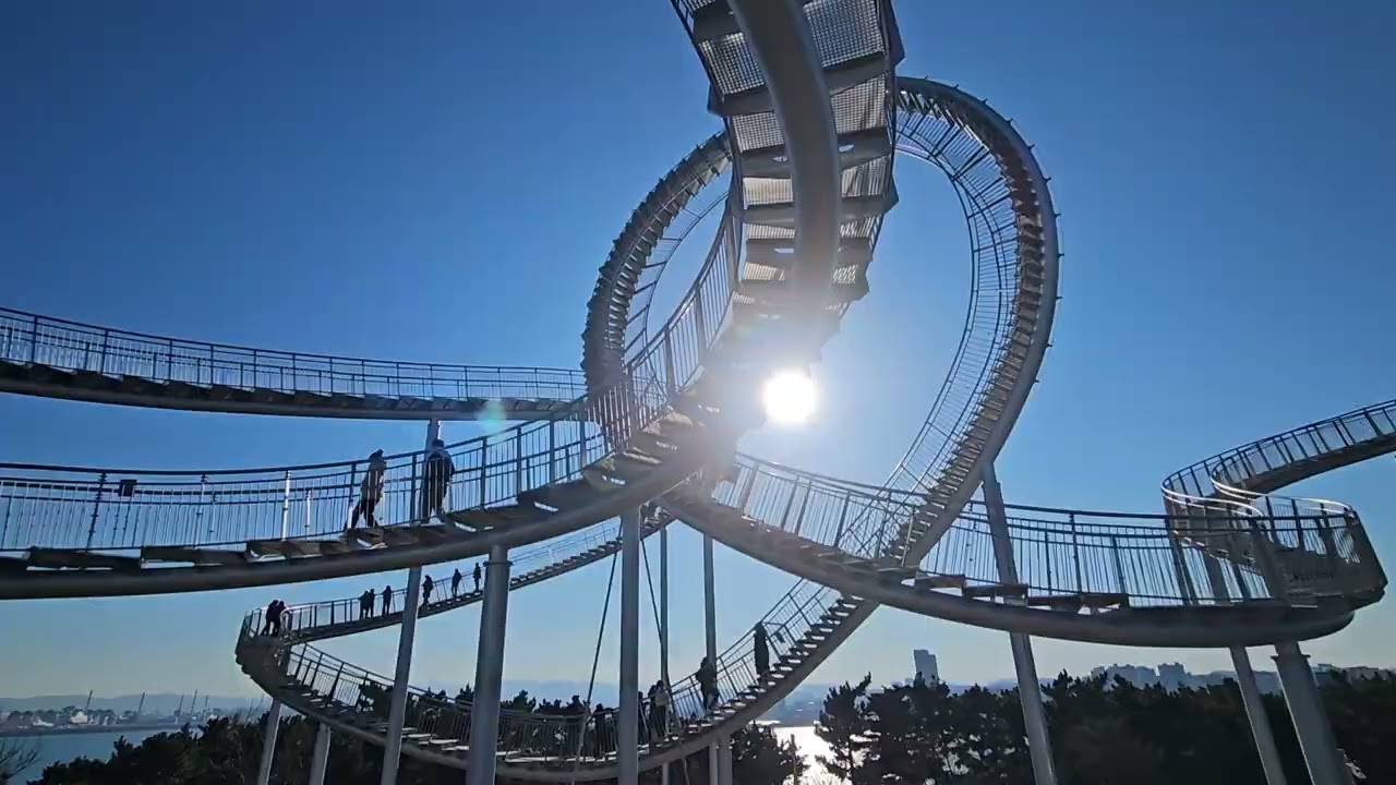 Exploring Hwanho Park Space Walk, Pohang, South Korea
