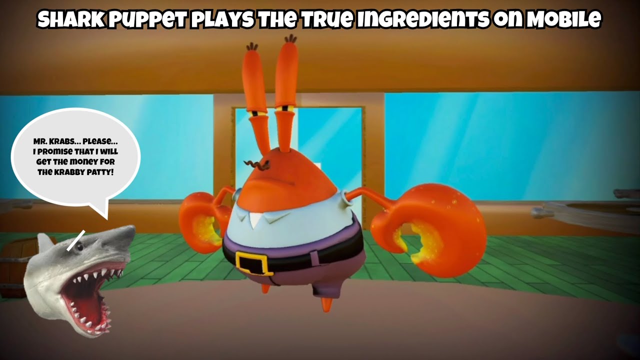 SB Movie: Shark Puppet играет в The True Ingredients на мобильном телефоне!