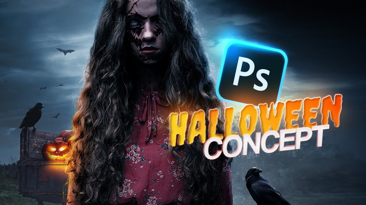 How to Create a Halloween Concept | October Special Photoshop Speed Art