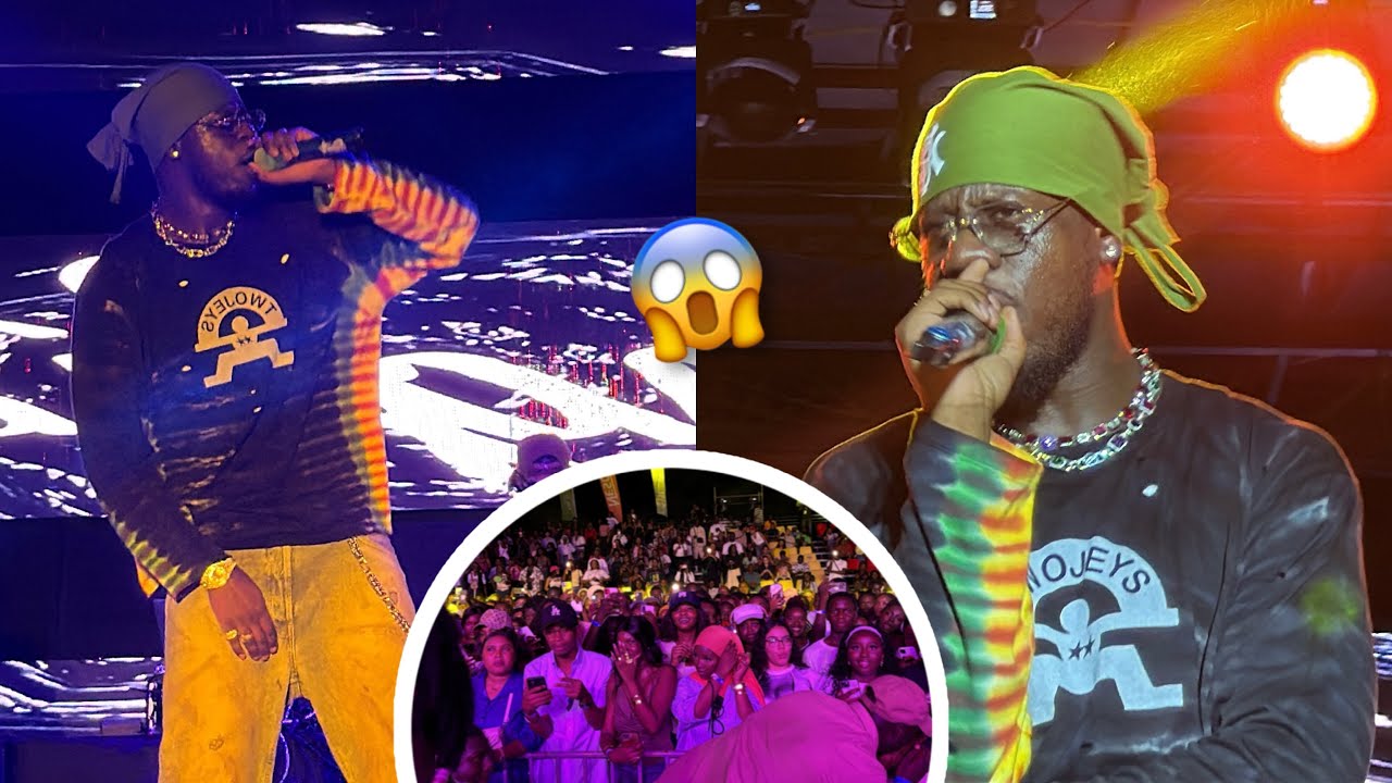 Entrée explosif de Franglish au grand théâtre avec une énergie forte des ses fans au Sénégal 