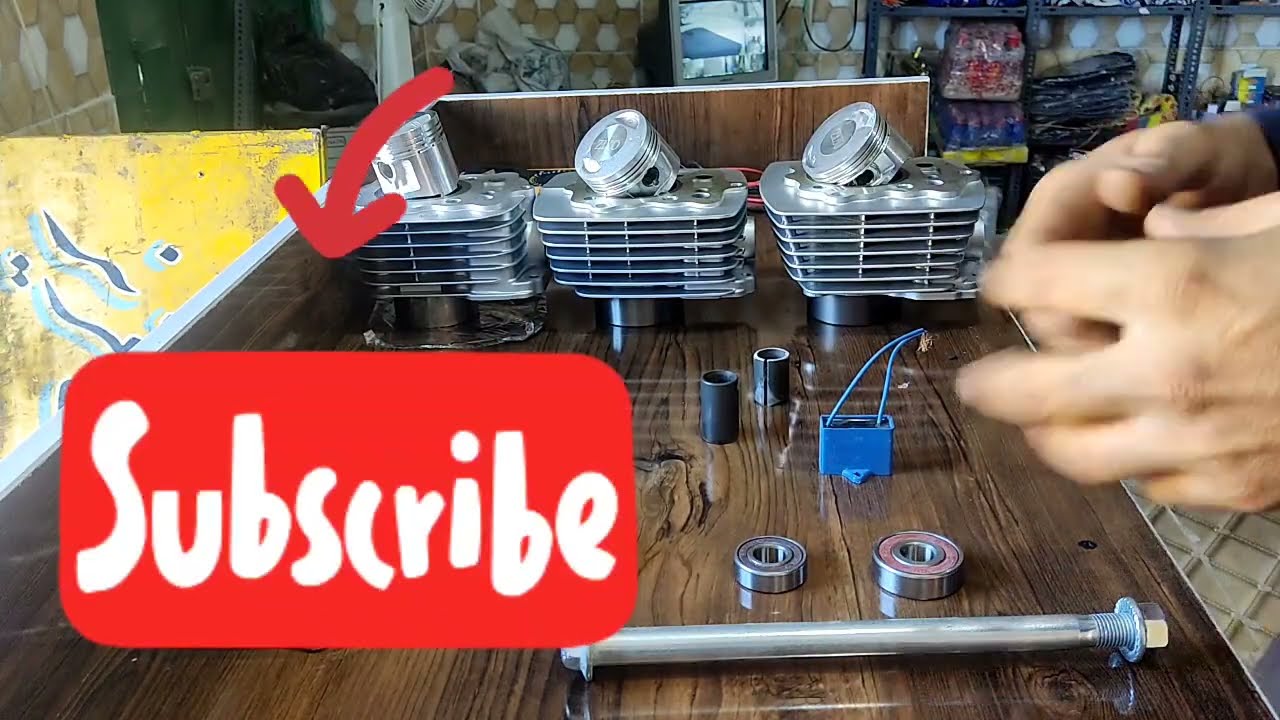 نحوه ارتقاء موتور 125به 150و200سی سی/تقویت موتور هندا 125/ Strengthening the Honda 125 engine😱😱☝️☝️👍
