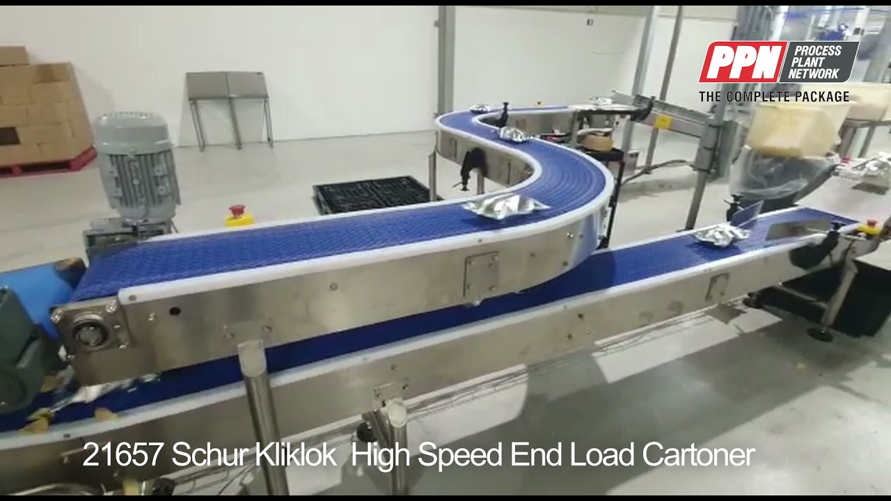 21657 Schur Kliklok  High Speed End Load Cartoner