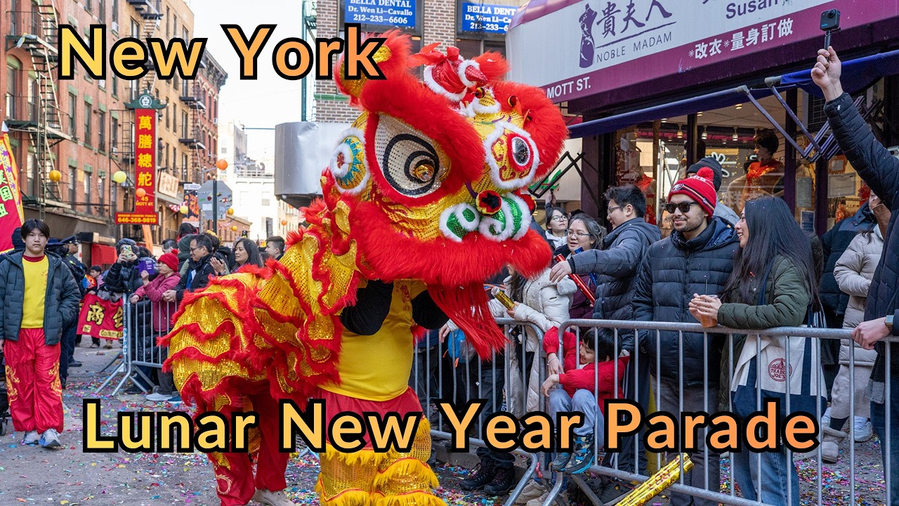 NYC Chinatown Is ELECTRIC! 🧧 2026 Lunar New Year Parade | 4k