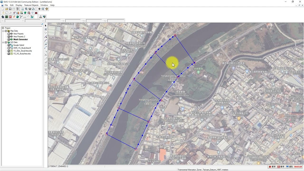 SRH-2D Modeling with SMS Community: SimpleCase