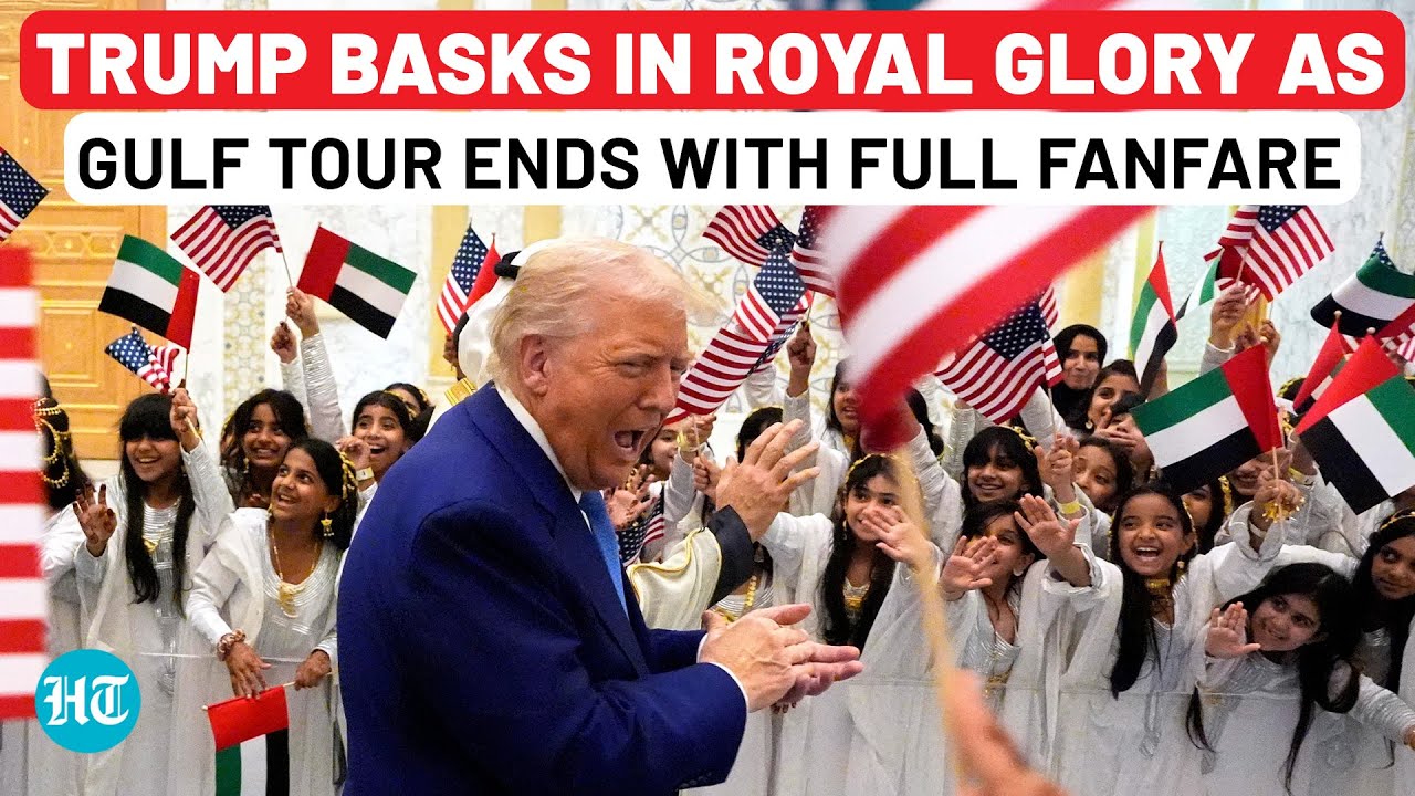 Trump Ends Gulf Tour in Style As World Watches, US-UAE's Flags & Friendship on Full Display