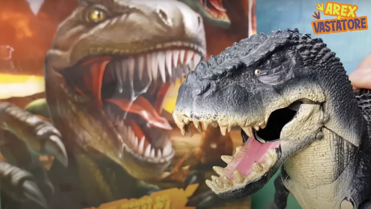 Mega BUSTA dei DINOSAURI 🐾 Arex e Vastatore giocano con loro!