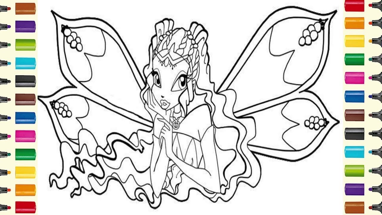 Winx Club Leila coloring page for kids - 2023