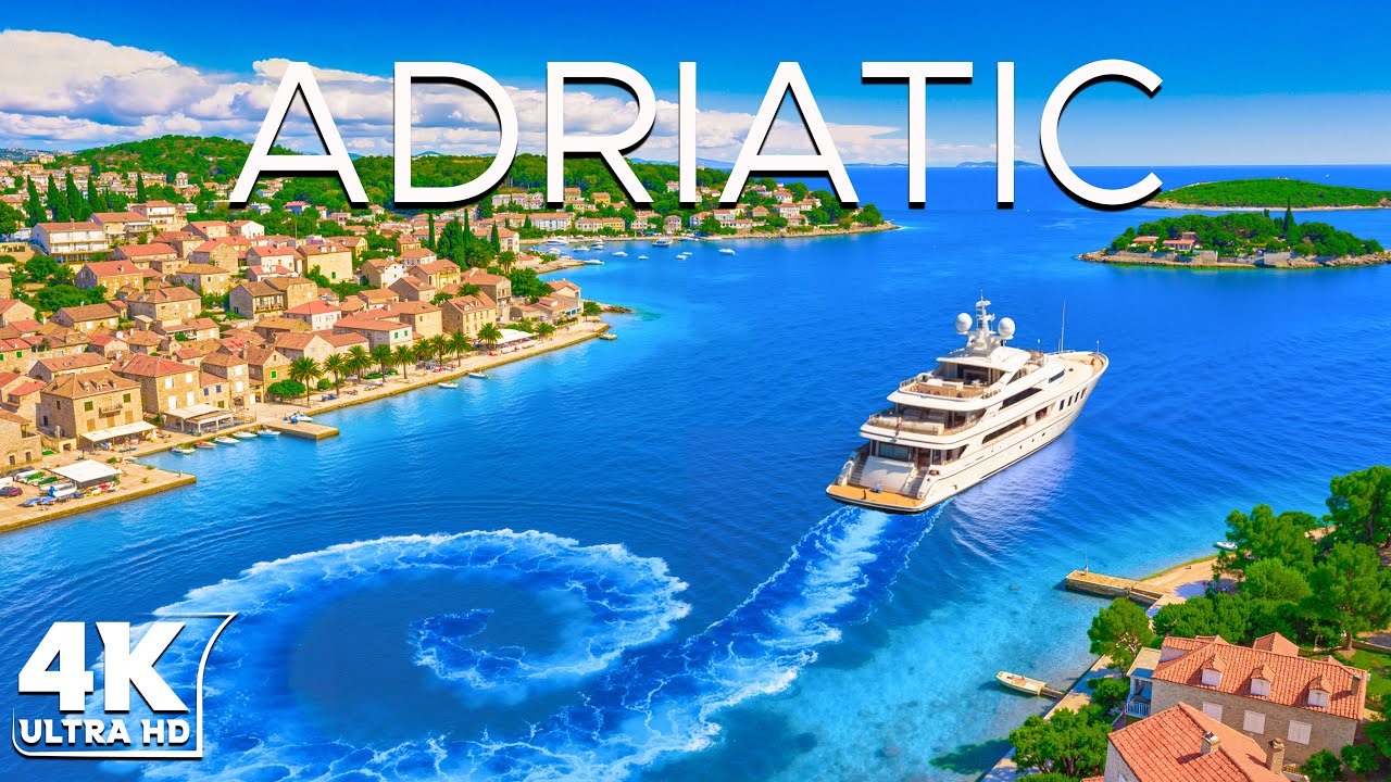 [4K] Adriatic  - Sunlit Coastlines & Tranquil Waves | Deep House Chill