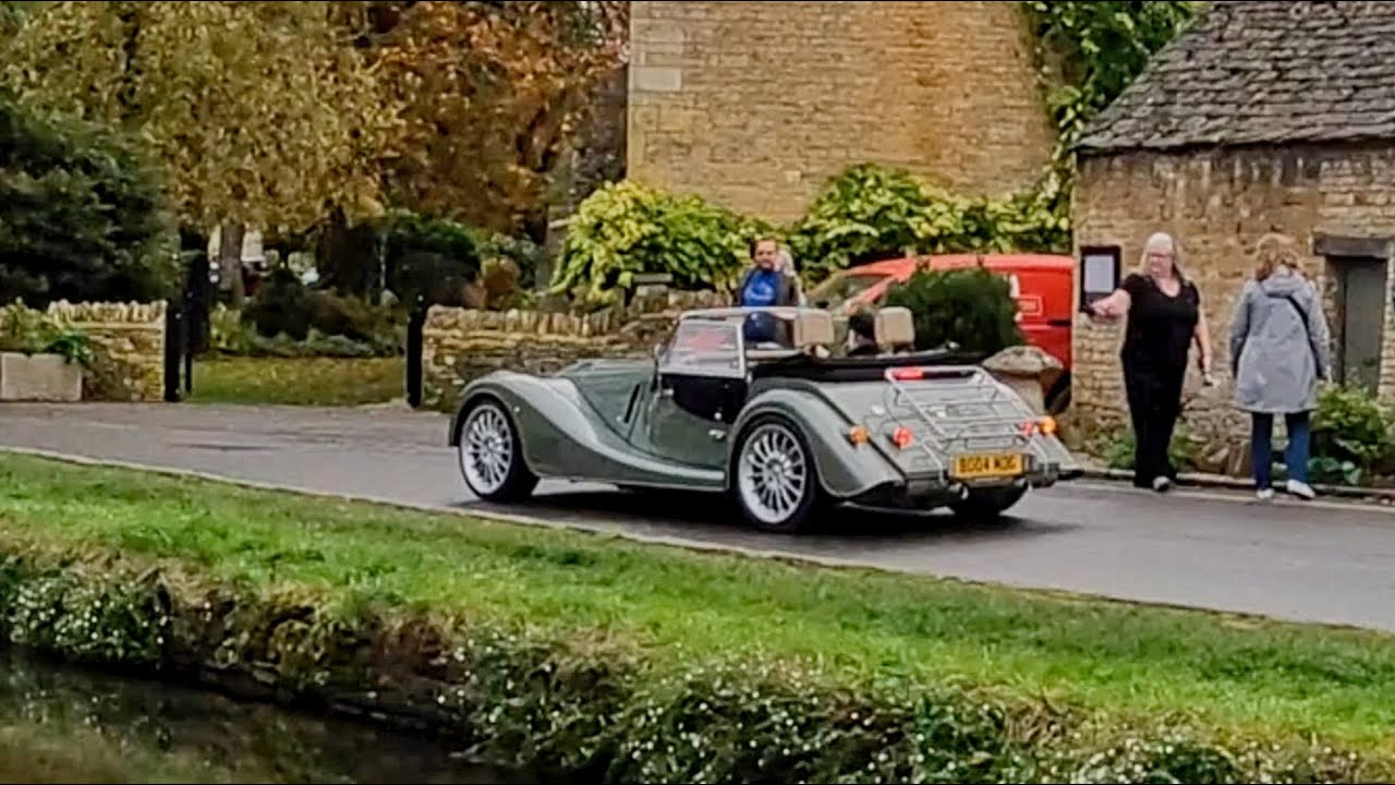 Cotswolds UK in a Morgan, 2024.