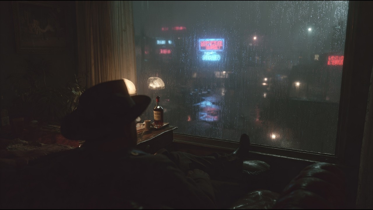 3:00 am in 1949. [ cozy noir jazz ]