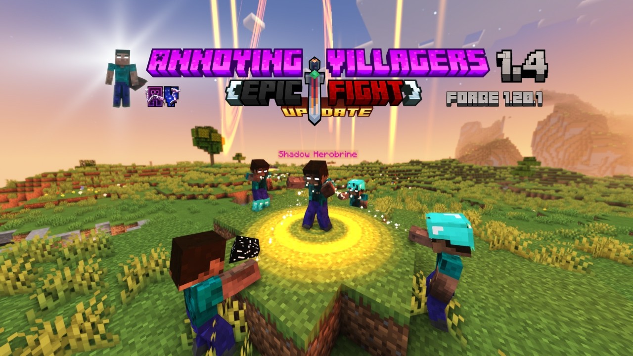 Annoying Villagers is Now Compatible with Latest Epic Fight! (Minecraft Mod 1.20.1)