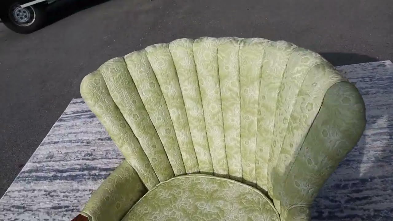 Vintage Channel Back Arm Chair