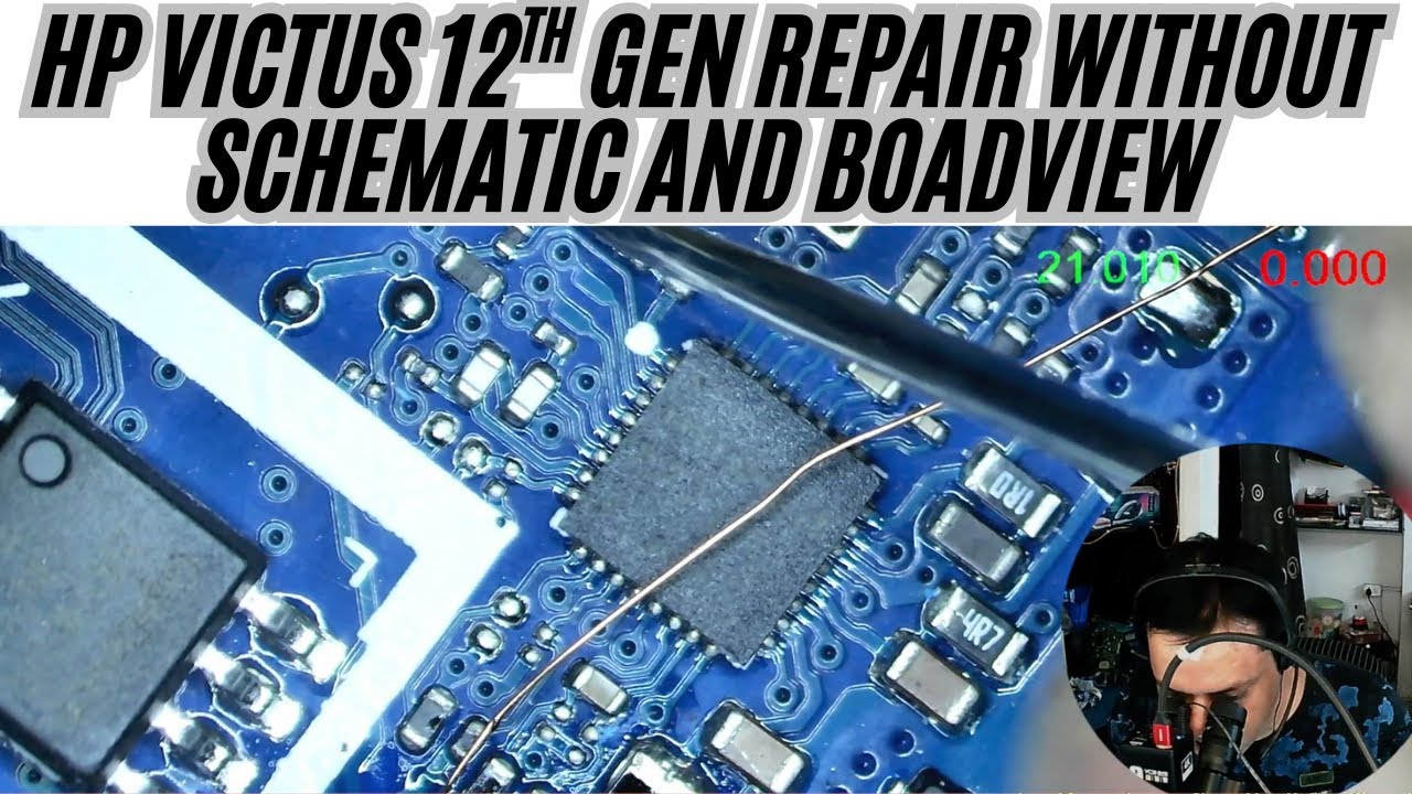 How To Repair 12th Gen HP Victus DAG3PMB18B0 Without Schematic and BoardView |Comprehensive Solution