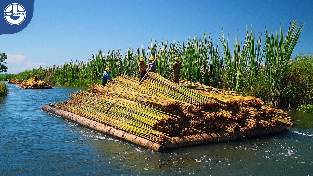 Harvesting Billions of Tons of Sugarcane: The Complete Sugar-Making Process!
