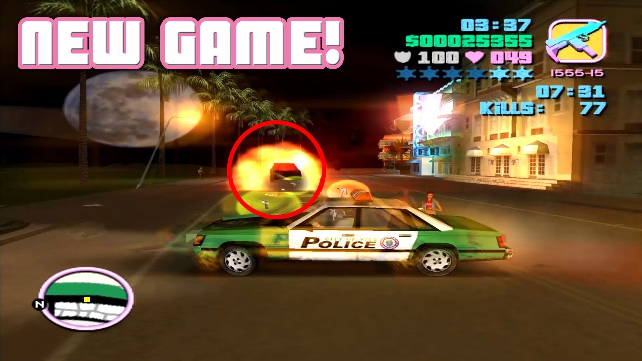New Game! / Vigilante Levels 1-12 / GTA Vice City