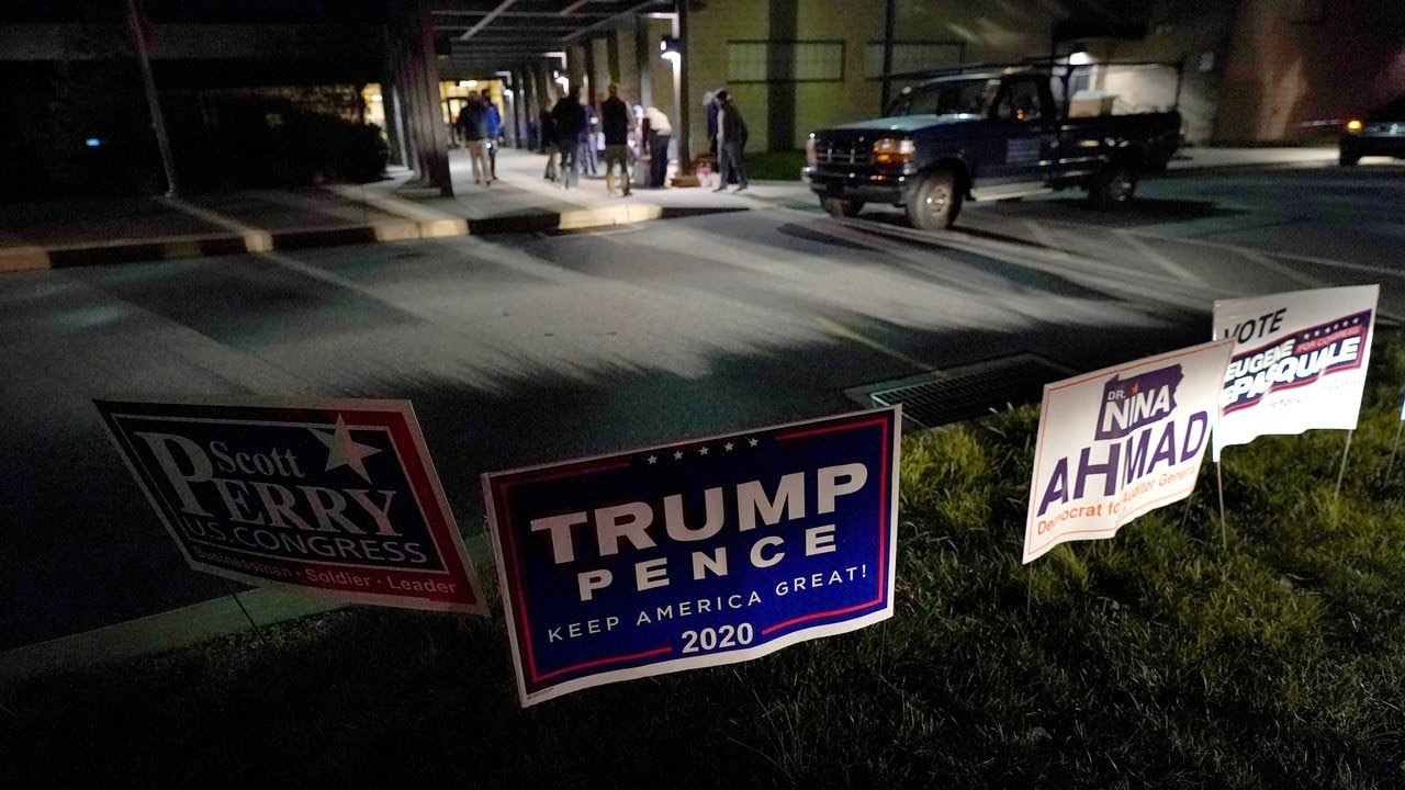 Republicans claim Pennsylvania vote counters keeping out poll watchers with 'police barricade'