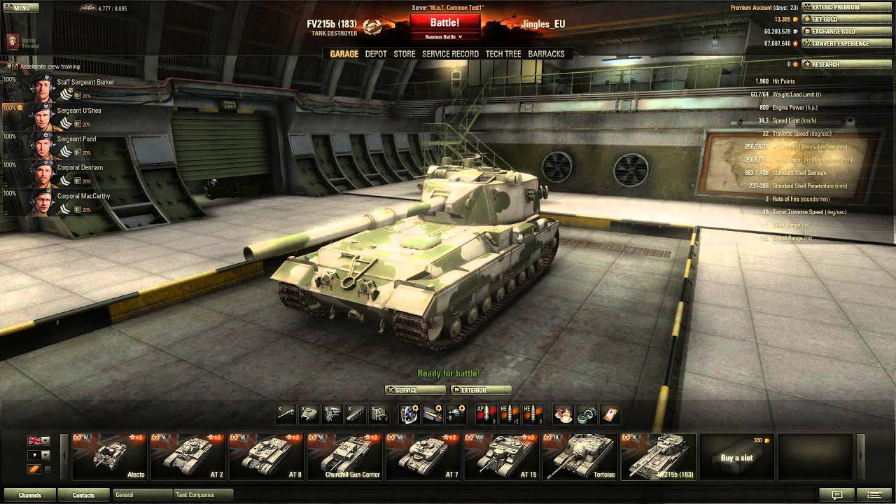 World of Tanks - 8.4 Preview - FV215b(183) Tank Destroyer - You Cannot Be Serious
