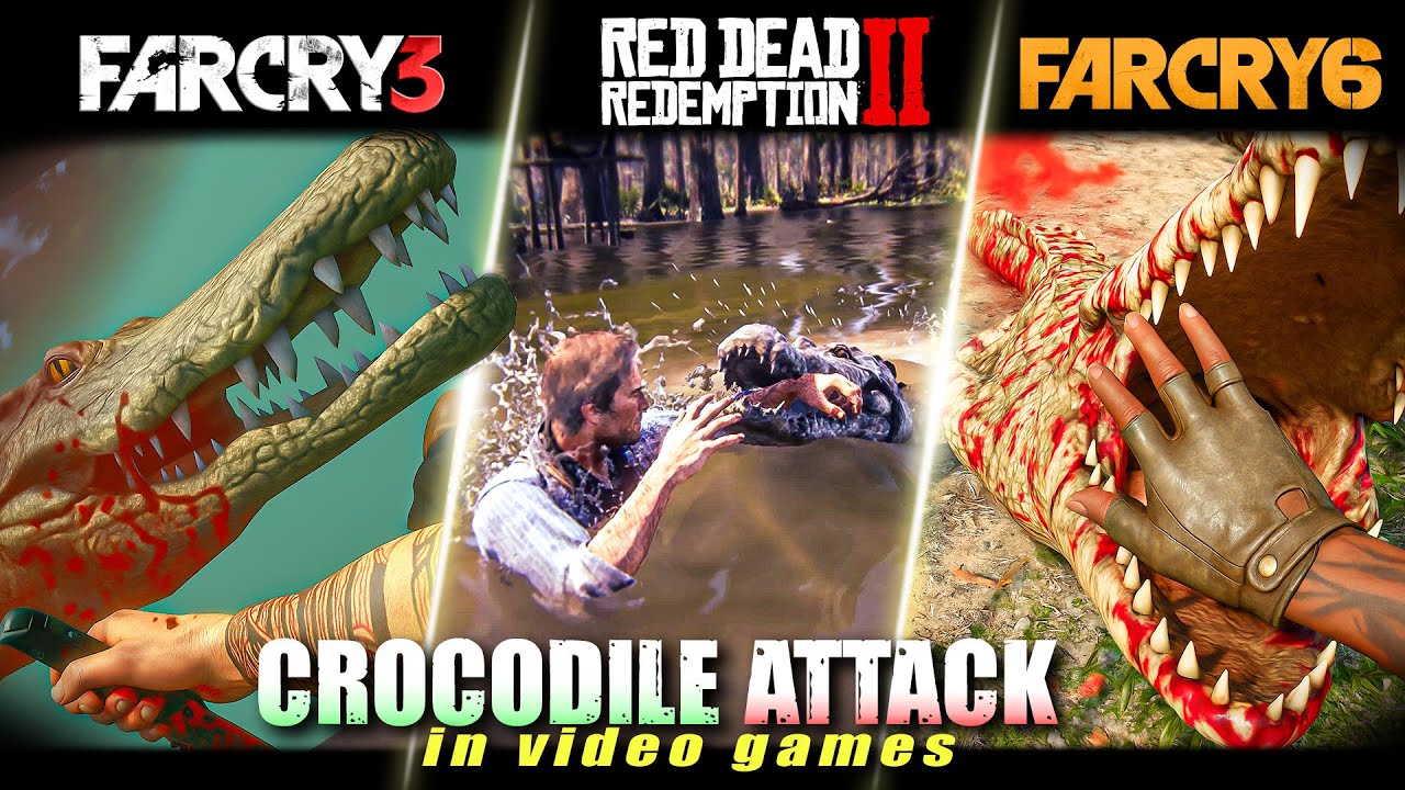 Crocodile & Alligator Attack in 10 open world Video Games