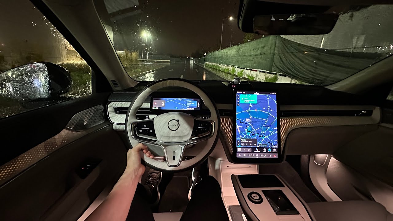 Driving Volvo EX90 Twin Motor Performance at Night - No Comment!