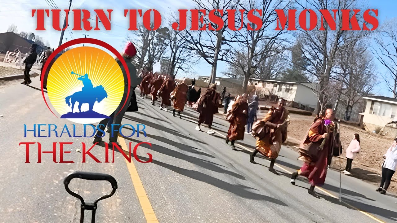 Brother RaShaan Preaching The GOSPEL to Buddhist Monks in North Carolina on Walk for "Peace"