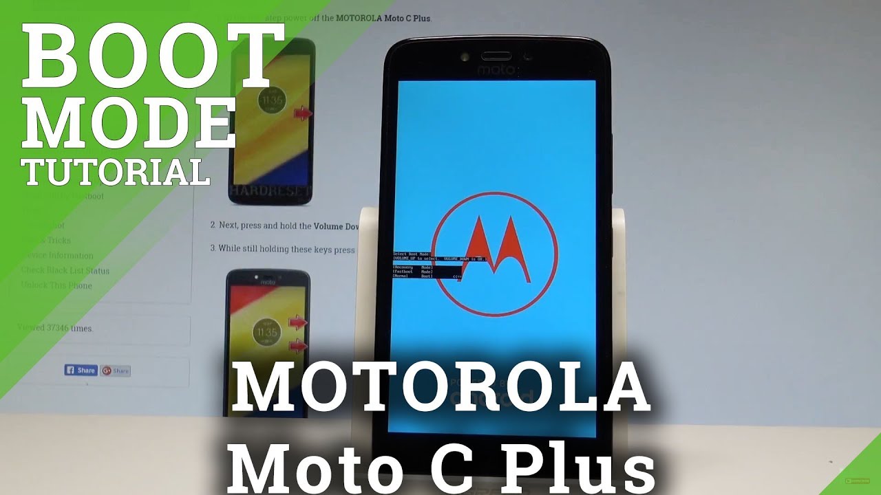 How to Enter Boot Mode in MOTOROLA Moto C Plus |HardReset.Info