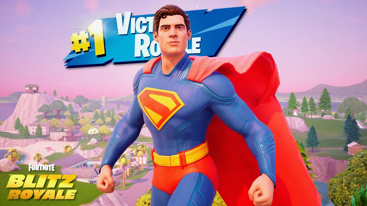 Fortnite Blitz Royale: Superman Skin Solo Victory Royale! | Chapter 6 Season 3