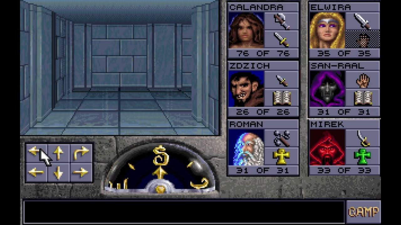 Eye of the Beholder II: The Legend of Darkmoon (13) - Lazurowa Wieża poziom 1 (polskie napisy)