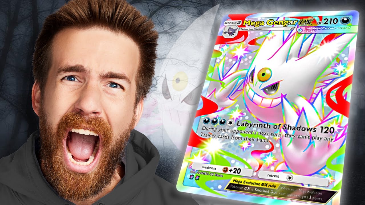 OPENING 120 PACKS UNTIL I PULL A SHINY MEGA GENGAR - Pokemon TCG 
