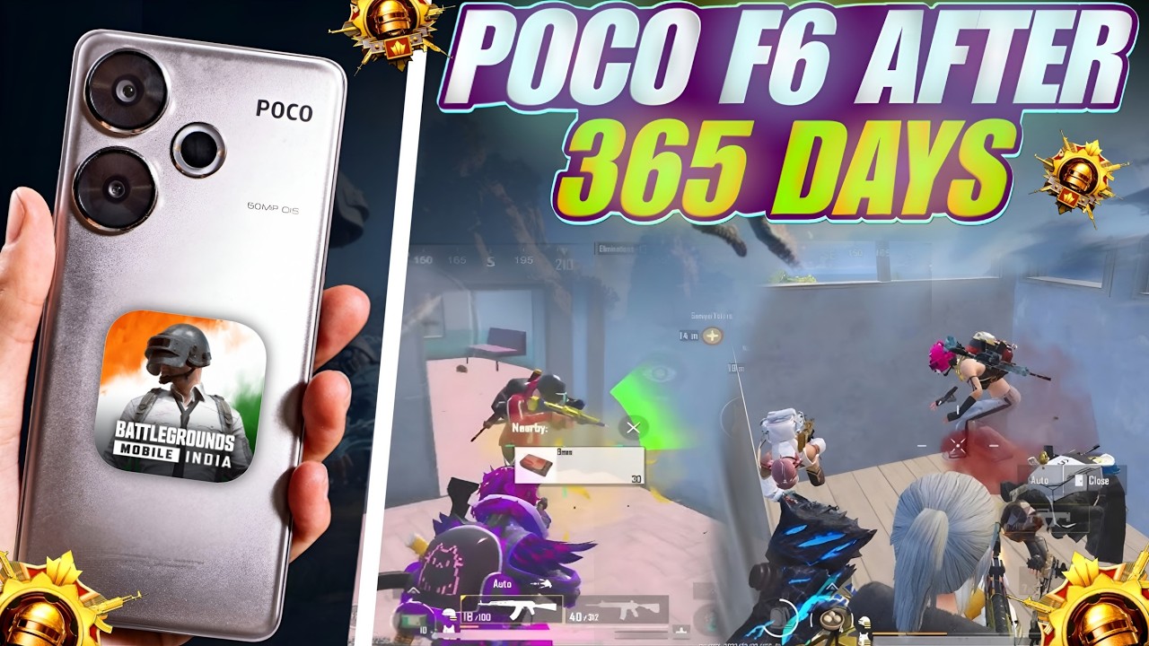 POCO F6 BGMI Test After 365 Days 🔥 Still a Gaming Beast?