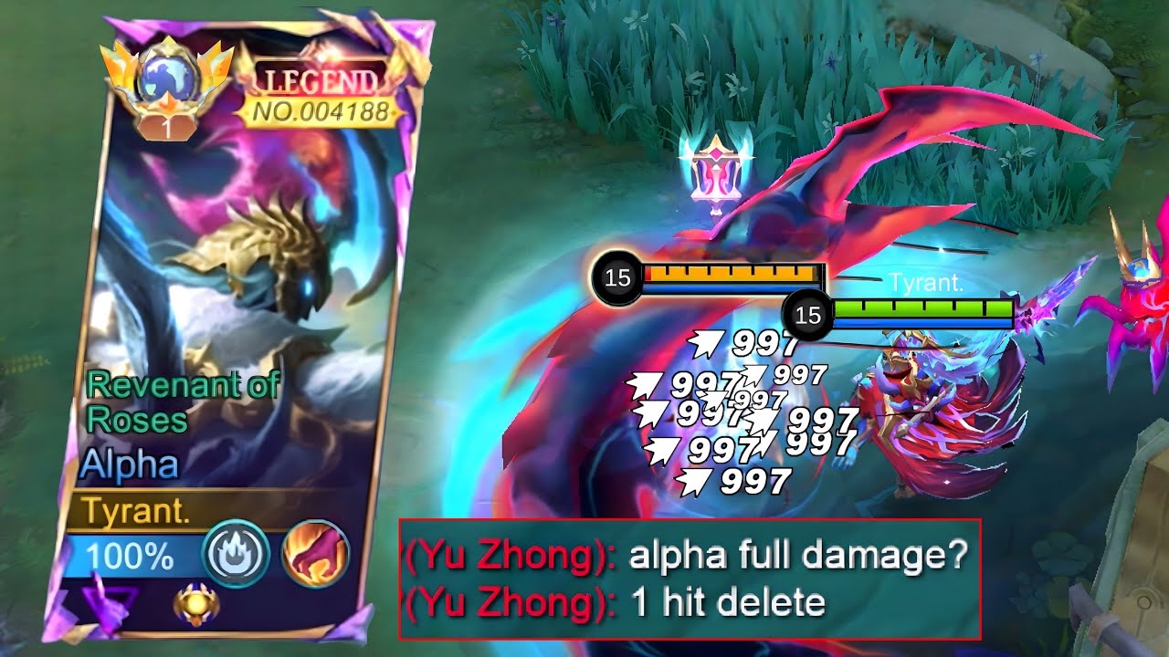 THIS BROKEN ALPHA BUILD = 100% WIN RATE!?  MLBB Broken Meta?