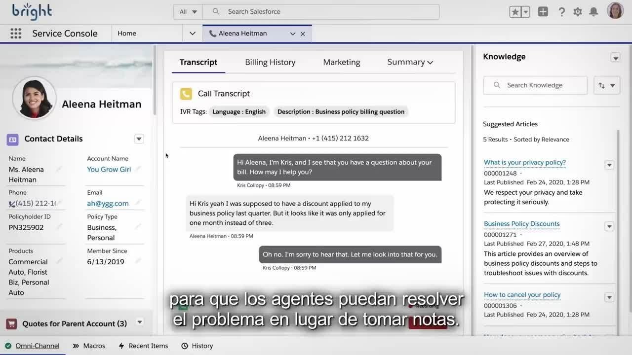 Salesforce Service Cloud Voice Demo | Salesforce