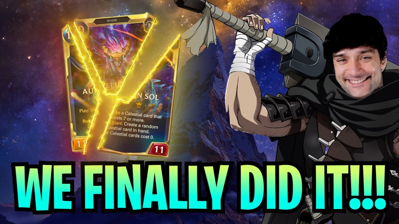 WE FINALLY DID IT! - 0 STAR CHALLENGE! AURELION SOL | Legends of Runeterra