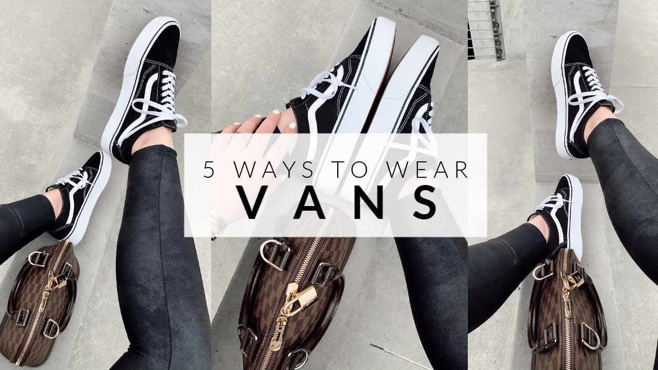 5 WAYS TO WEAR OLD SKOOL PLATFORM VANS | JULIA MARIE B