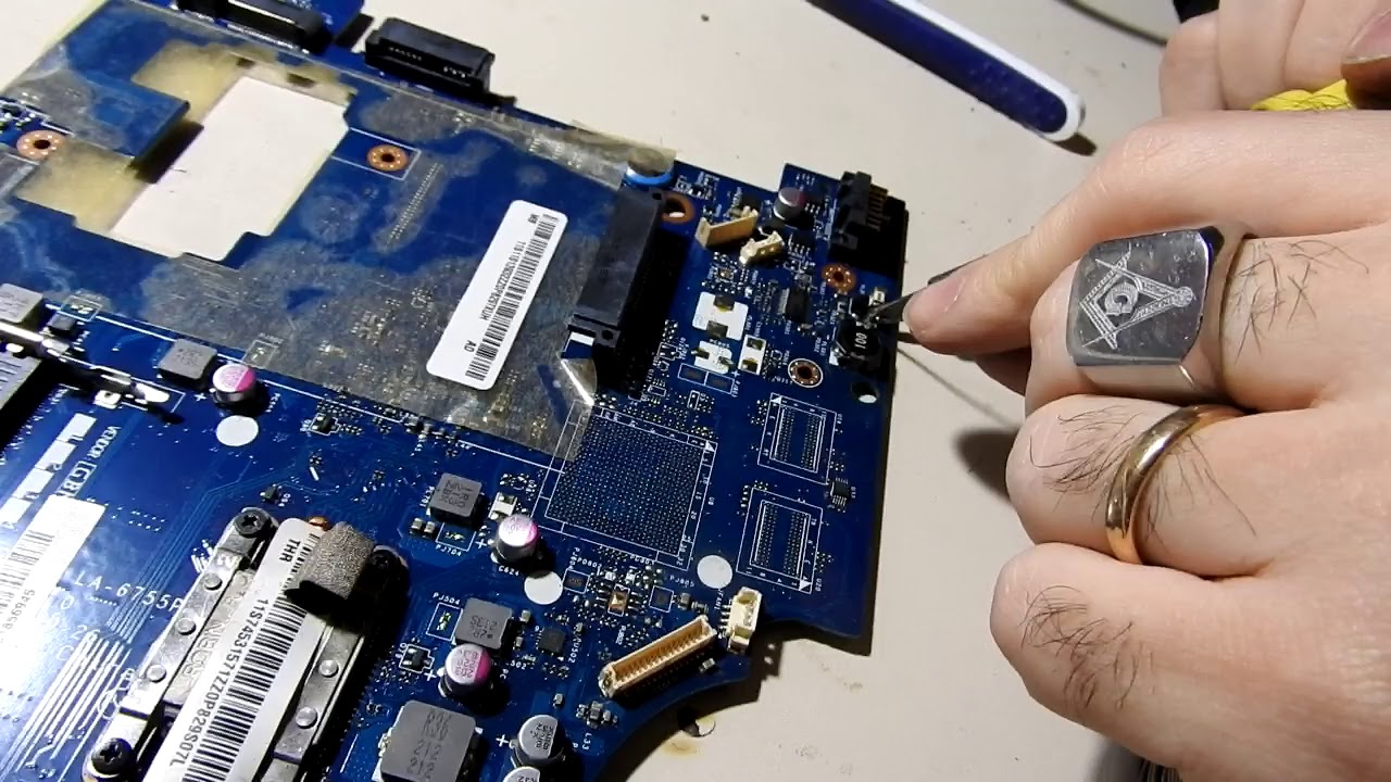 REPARACION NOTEBOOK LENOVO G45 NO ENCIENDE (EN CORTO) - PARTE 1