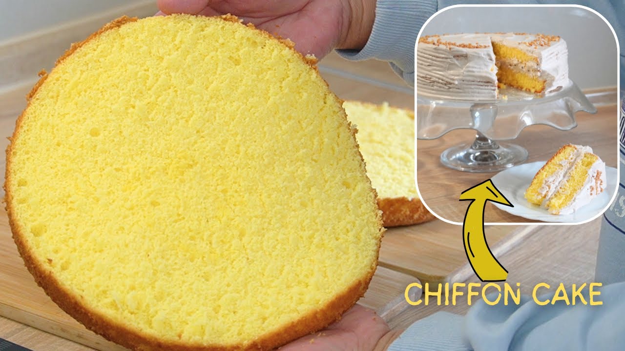 🎂 How to Make the Perfect Chiffon Cake | Light, Fluffy & Easy! 🍰