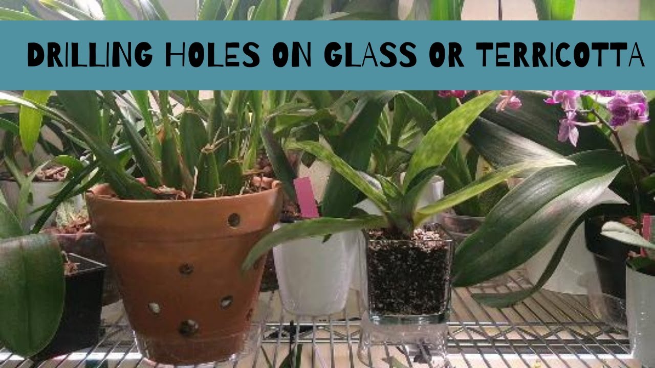 DRILLING HOLE ON GLASS OR TERRACOTTA POTS..